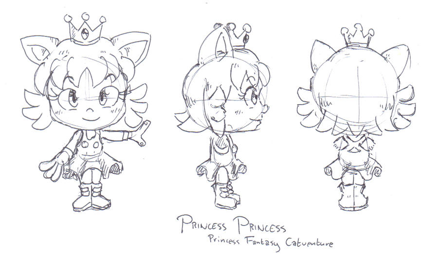 PFC Princess Princess Model Sheet by CyberMaroon on DeviantArt