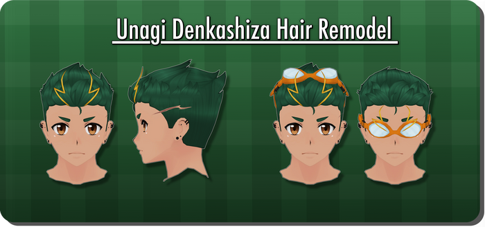 Unagi Denkashiza Hair Remodel - Yandere Simulator