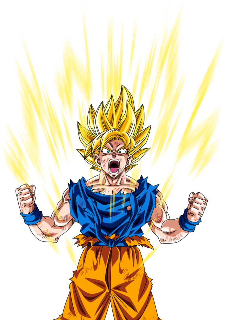 Goku Super Sayajin 1 by TracoDigital on DeviantArt