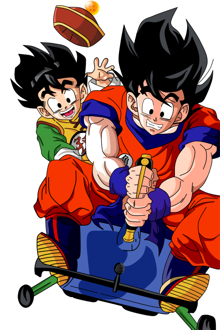 Goku e Gohan - Natal colorido by Eijinet on DeviantArt