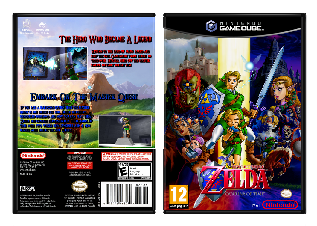 The Legend Of Zelda Ocarina Of Time GC Box Art By HylianJables On the-legend-of-zelda-ocarina-of-time-gc-box-art-by-hylianjables-on