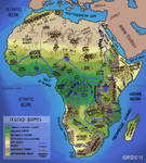 Africa Geographic Map by seridio-red