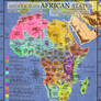 ANCIENT AFRICAN STATES MAP- Medieval/Discovery Age