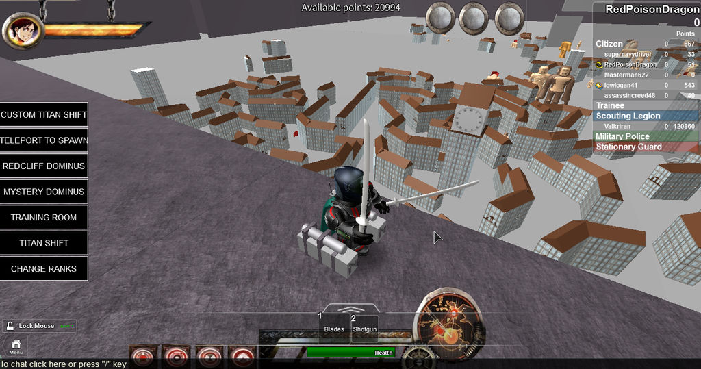 Attack On Titan Roblox 3 By Redpoisondragon On Deviantart - people are poison shirt roblox