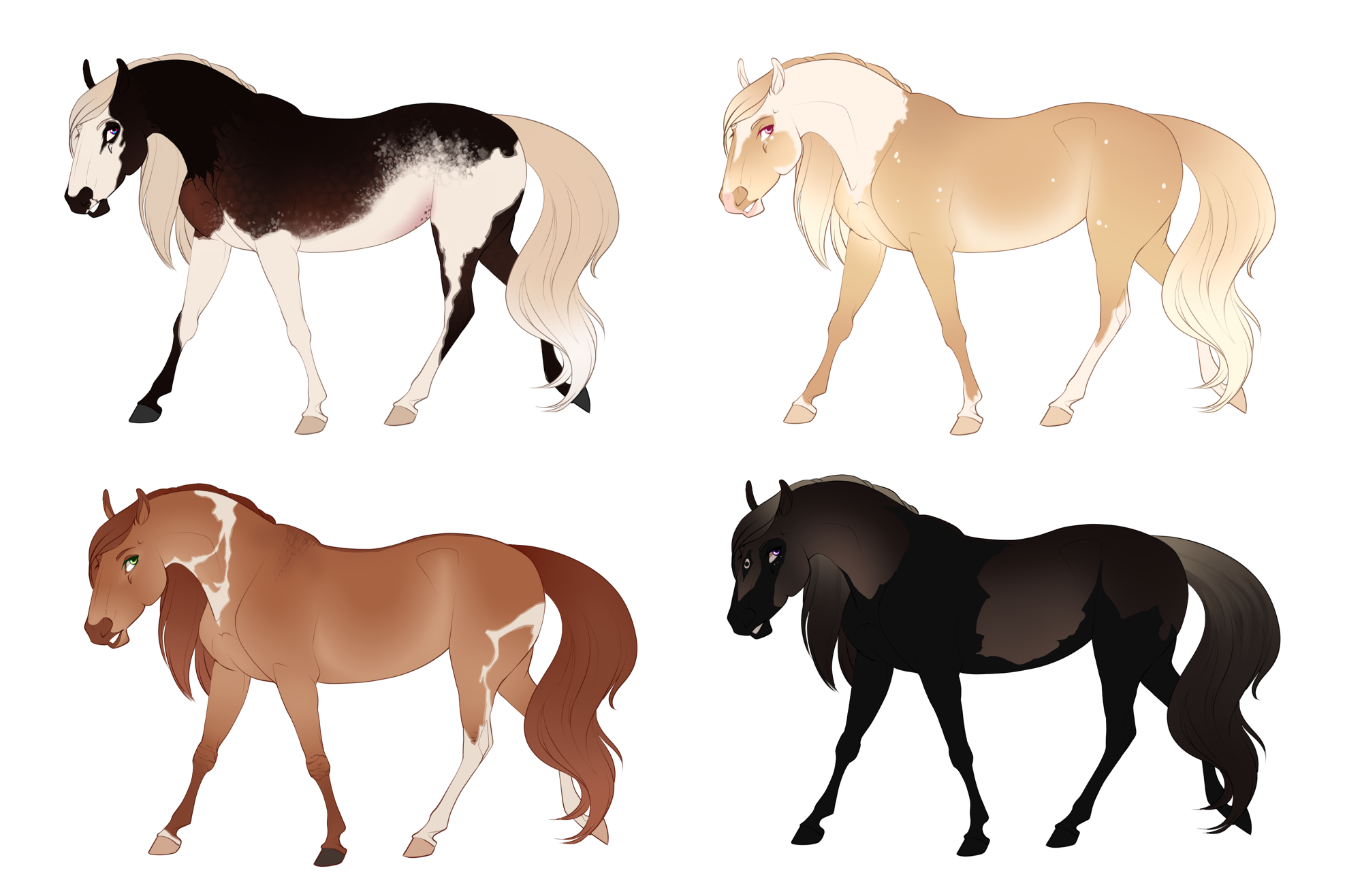 Horse Adopts! (CLOSED) by Muertia-Adopts