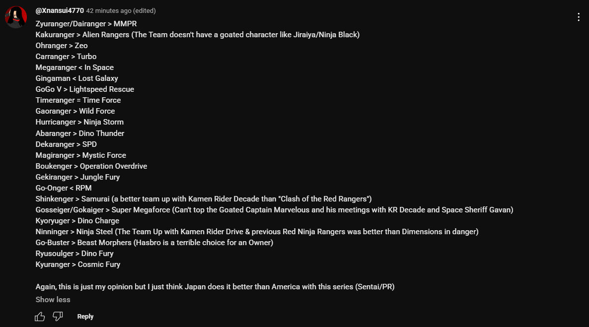 Super Sentai vs. Power Rangers Comparison by FlameGirl3770 on DeviantArt