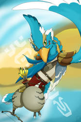 oc Blue Avian Botw