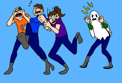 Character Scared Random Deviantart Getting scared by Bbop945 on DeviantArt