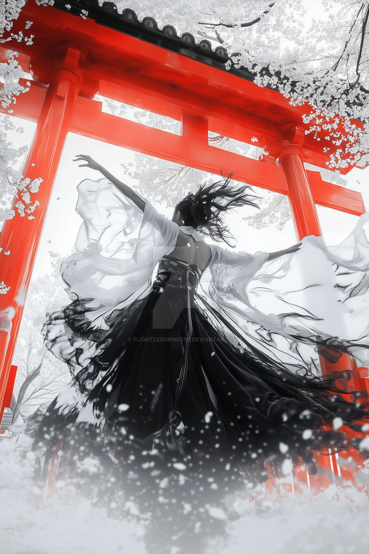 the dance of a Shinto ritual by flightlesswing1111 on DeviantArt