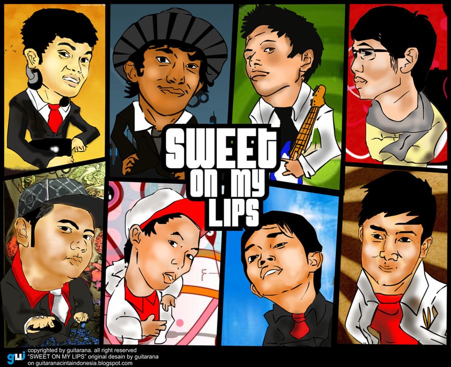 Sweet On My Lips vector