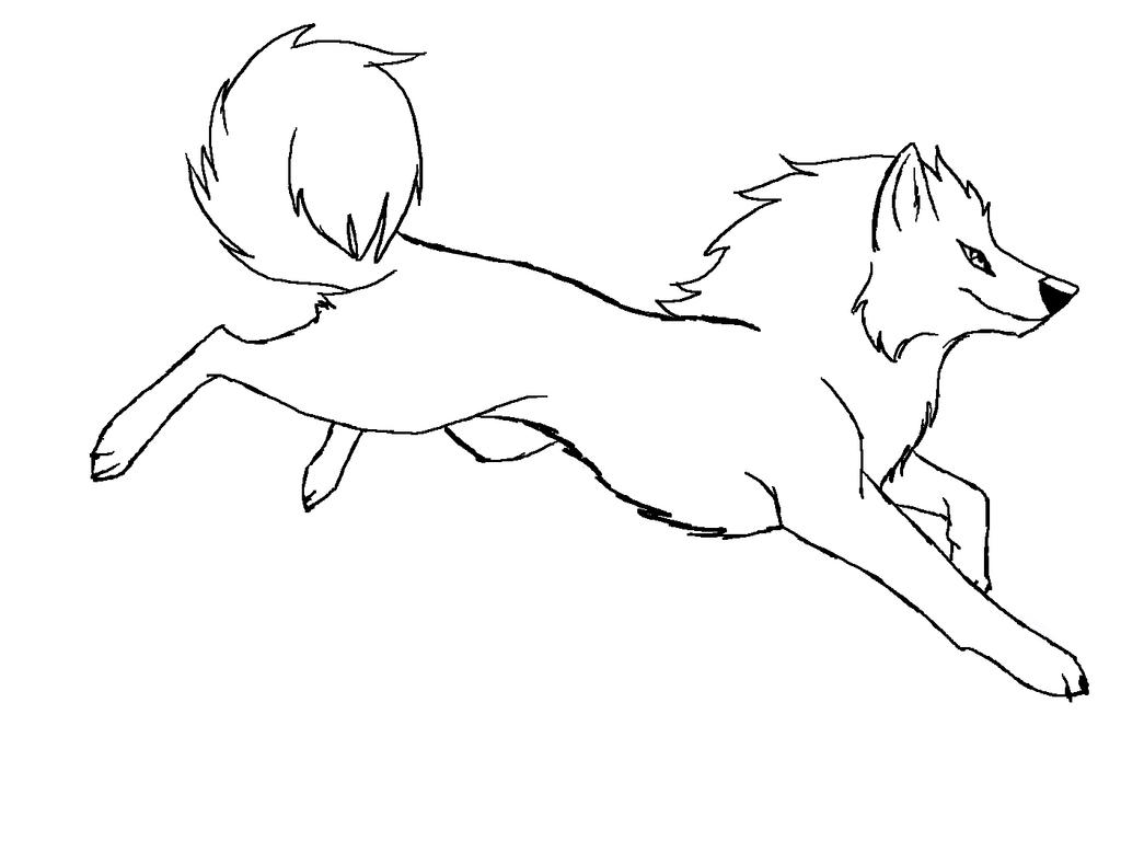 Free Wolf Lineart