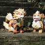 Arcanine and Growlithe paper