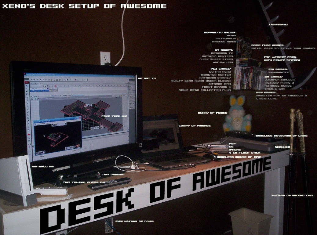 Desk Setup Of Awesome By Xeno Striker On Deviantart