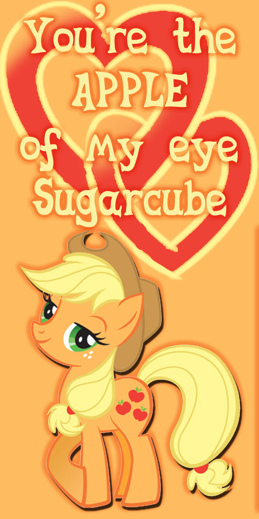 Applejack Valentine's Day Card