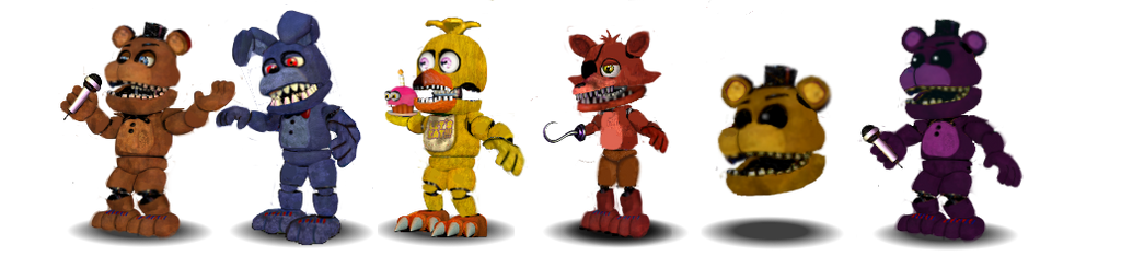 Fnaf 2 Unwithered Animatronics Canon by Educraft on DeviantArt