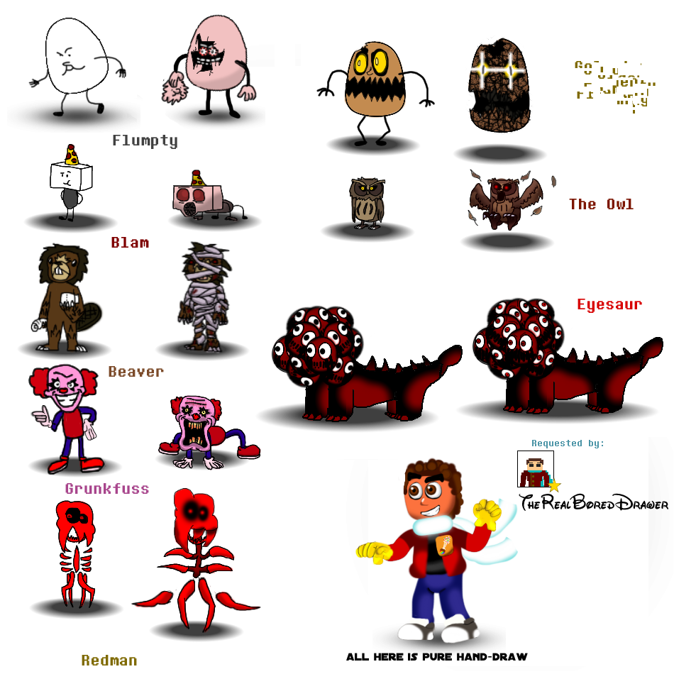 FNaF 3 Accurate Characters v3 by Educraft on DeviantArt