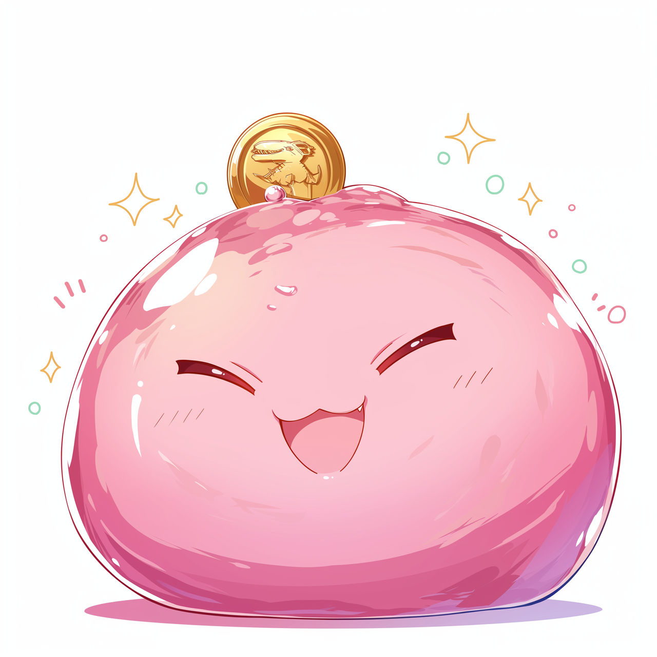 Slime with a power ranger coin by Succubyss on DeviantArt