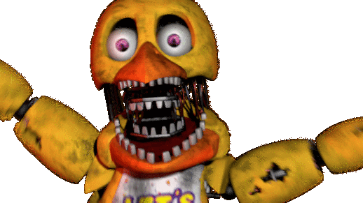 el chip and withered chica I made for a ucn collab : r