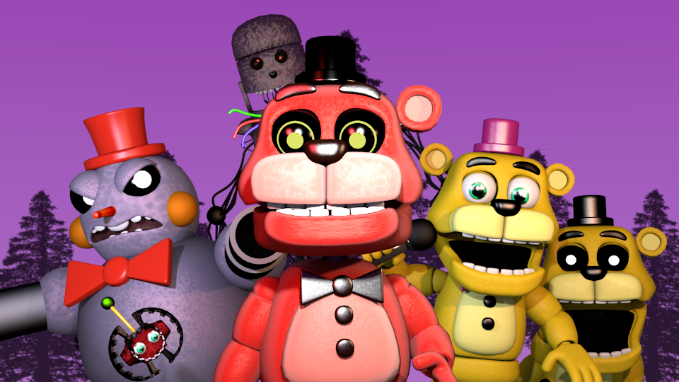 Party Selection of Fangame Fnaf World Update 3! by beny2000 on DeviantArt