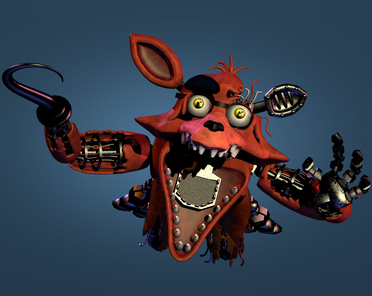 withered foxy jumpscare pose remake by NathanNiellYT on DeviantArt