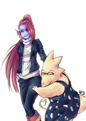 Undyne and Alphys