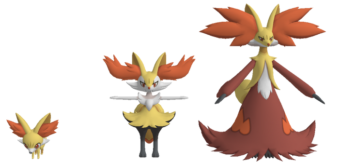 Pokemon X/Y - Fennekin, Braixen, Delphox for XPS