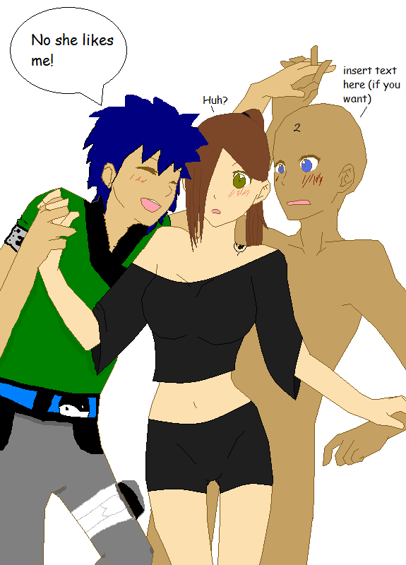 wallpapers Love Triangle Drawing Base love triangle collab by sasuke12234 on
