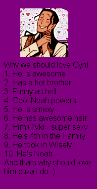 Why we should love Cyril