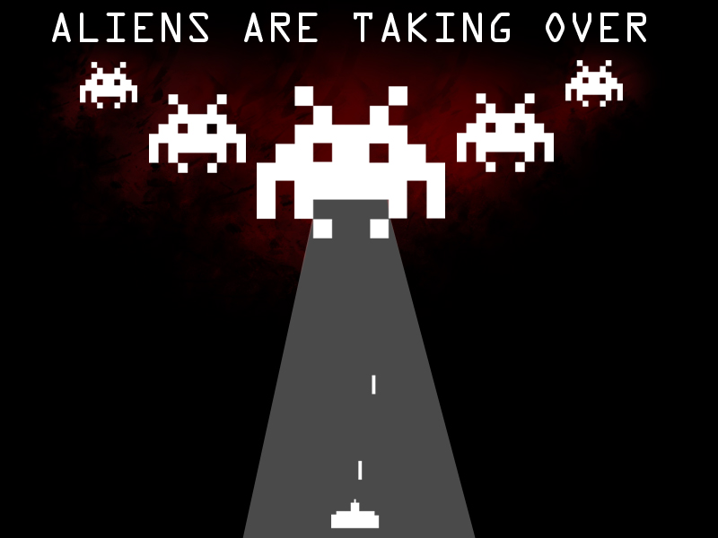 space invaders are taking over