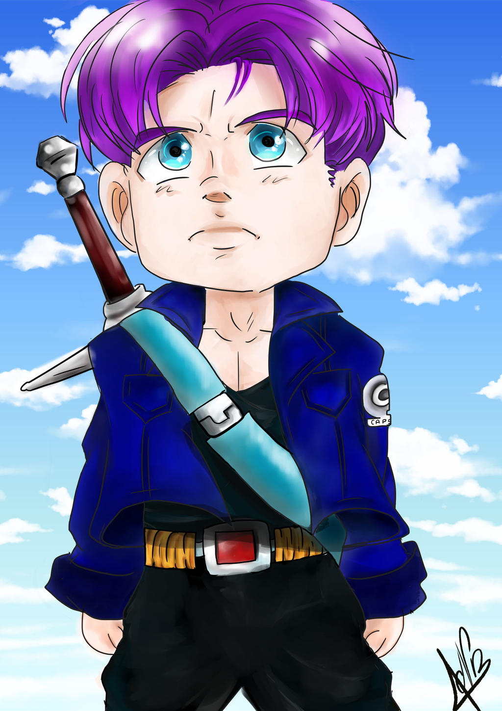 Chibi Trunks Figure Chibi Trunks by Pan-Midori on DeviantArt