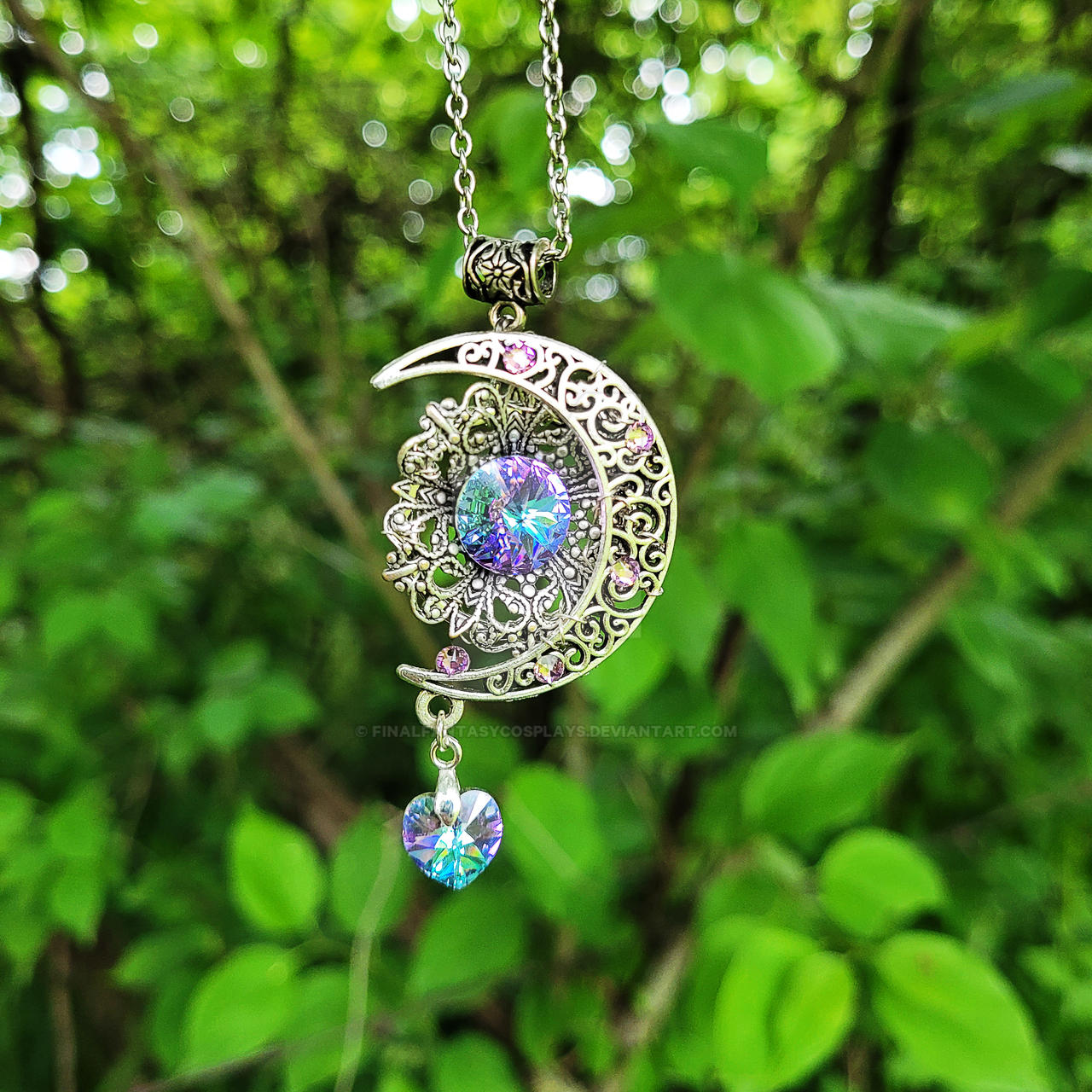 Fairy Crescent Moon Key Necklace by FinalFantasyCosplays on DeviantArt