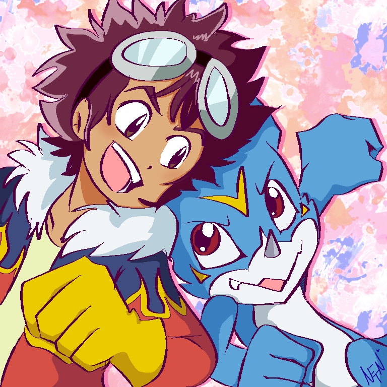 Daisuke and Veemon