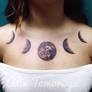 Moon Phases Tattoo