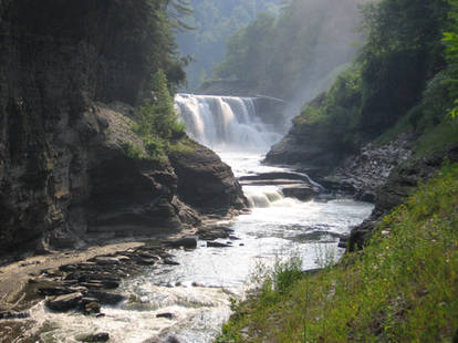 Waterfall and River