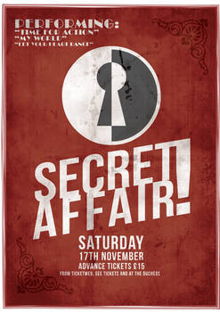 Secret Affair Gig Poster