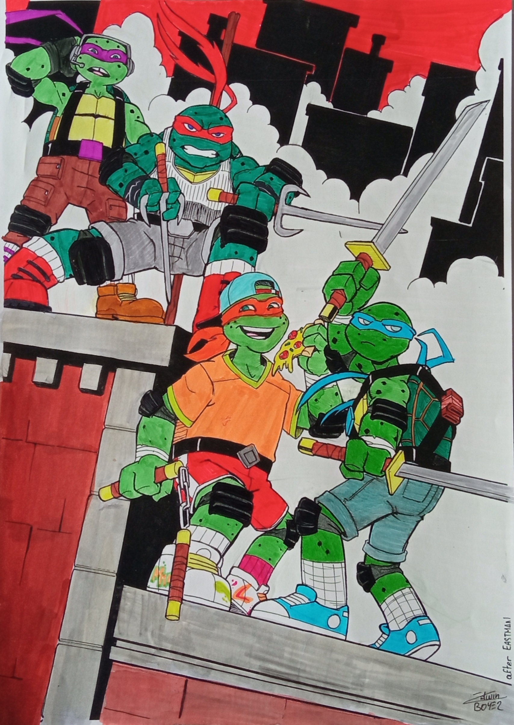 TMNT Clan Hamato colors by madedd on DeviantArt