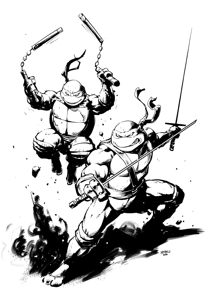 Teenage Mutant Ninja Turtles - digi sketch.