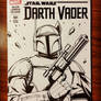 Darth Vader #1 Boba Fett sketch cover