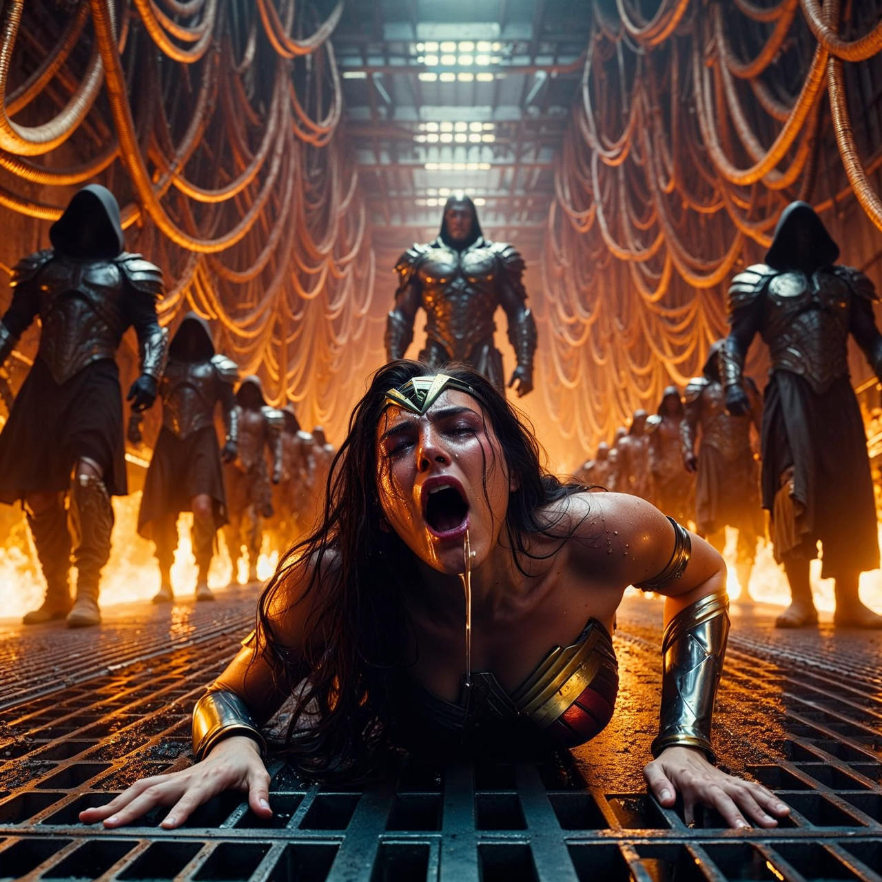 Hun Beaten Wonder Woman: beaten to a pulp by murkasar on DeviantArt