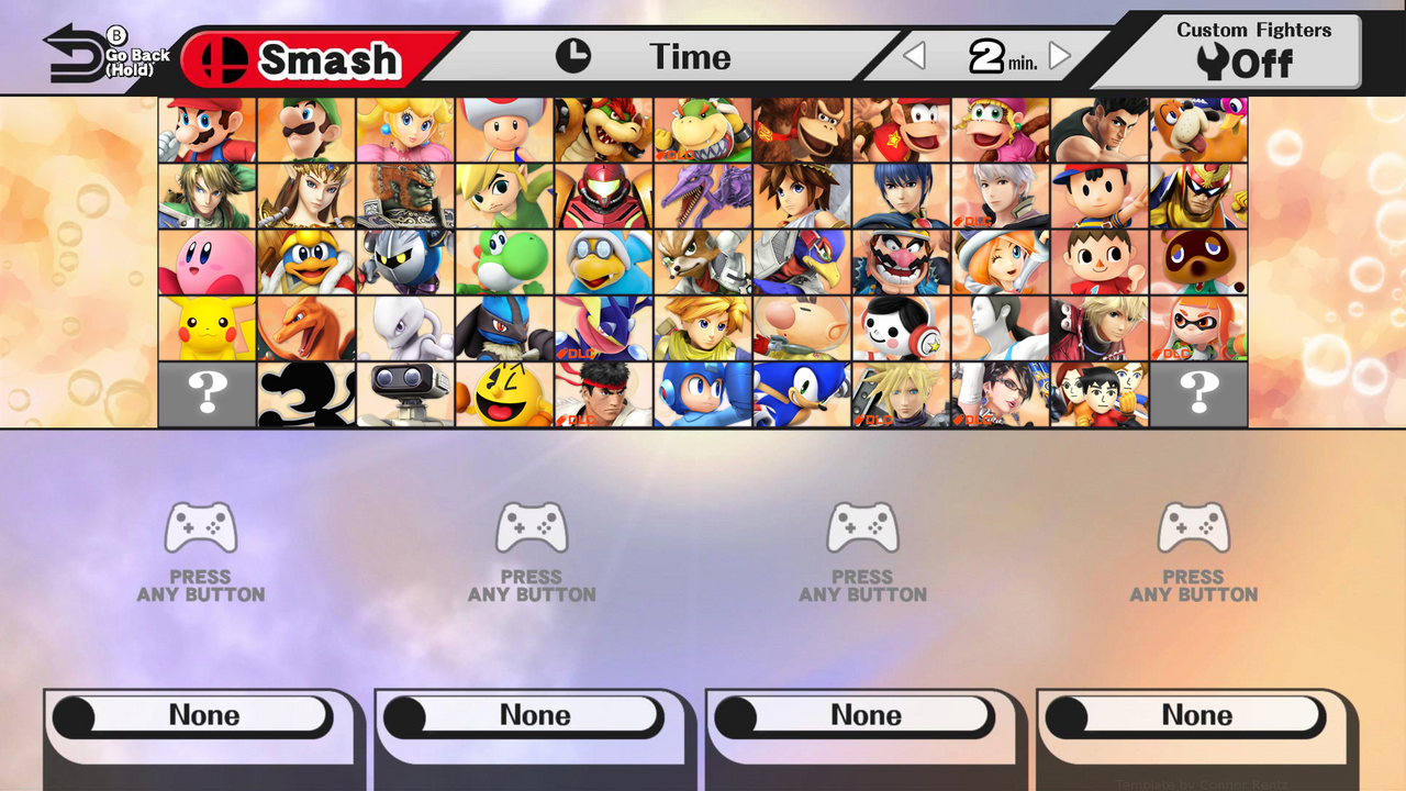 Smash Roster Screen If I Made Smash Rosters Part 4: Wii U by Horatio786 on DeviantArt