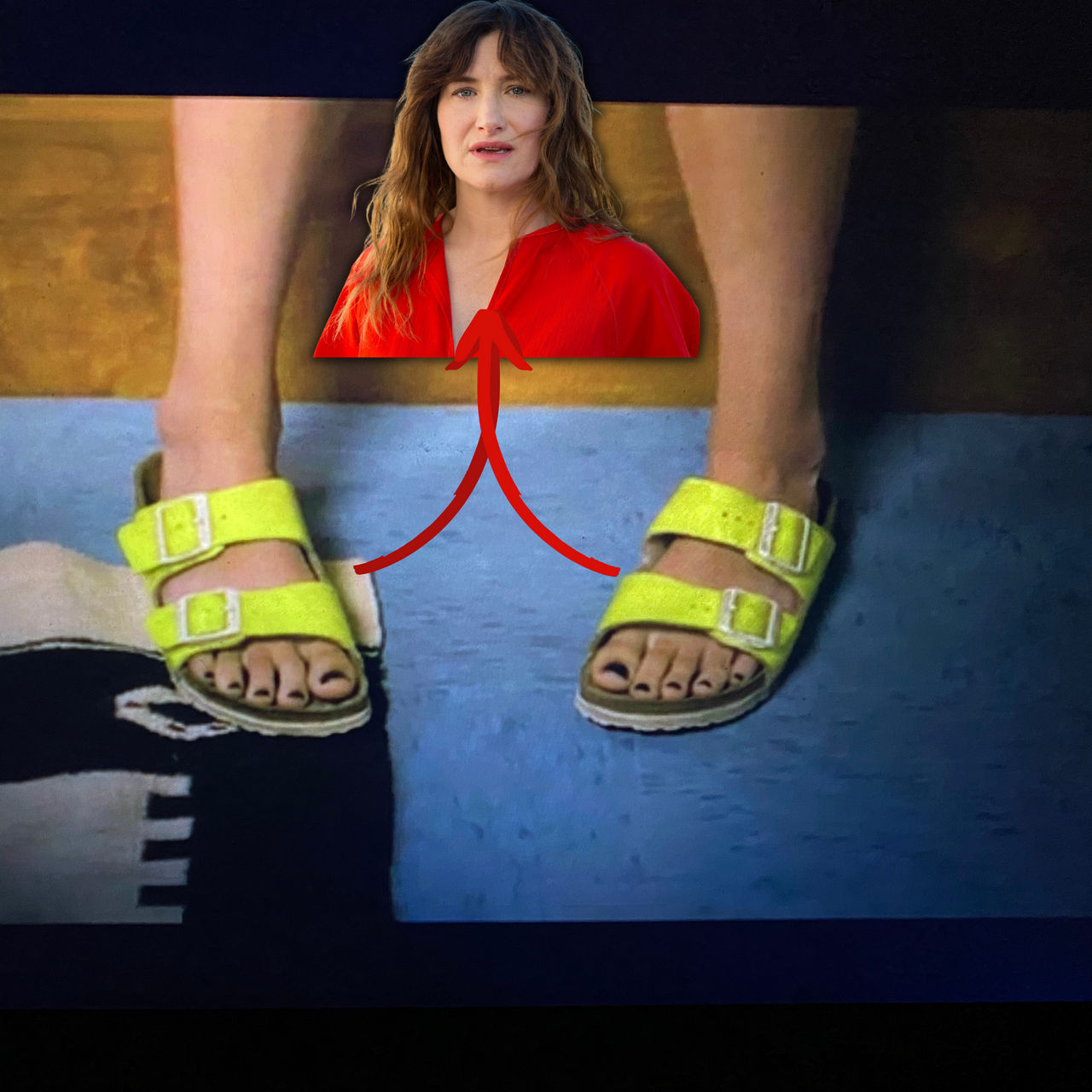 Kathryn Hahn's feet in sandals by jackjobs on DeviantArt