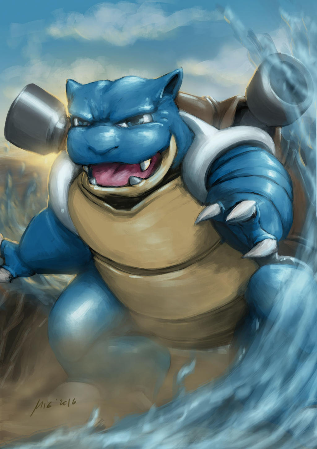 blastoise!!!!! by themimig on DeviantArt