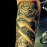 roses on arm