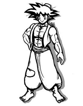 Request: Goku in Aladdin's Clothes