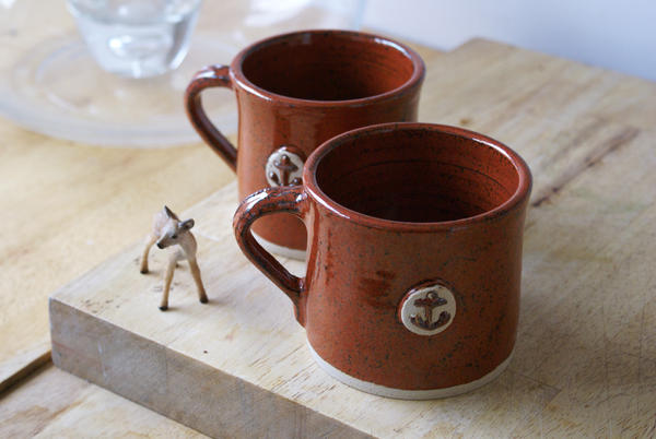 handmade nautical mugs