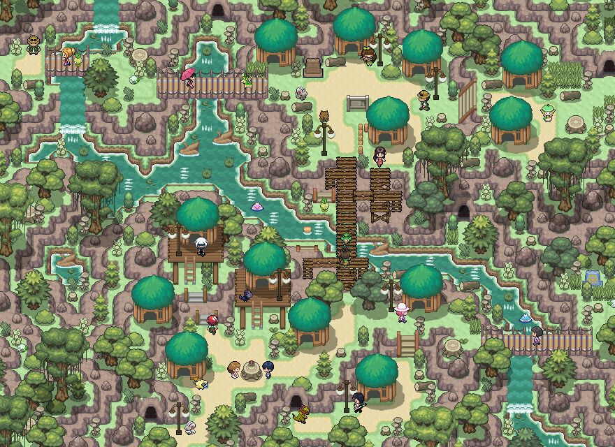 Some Tree Ranch Map Tree-Village by Ninetaails on DeviantArt