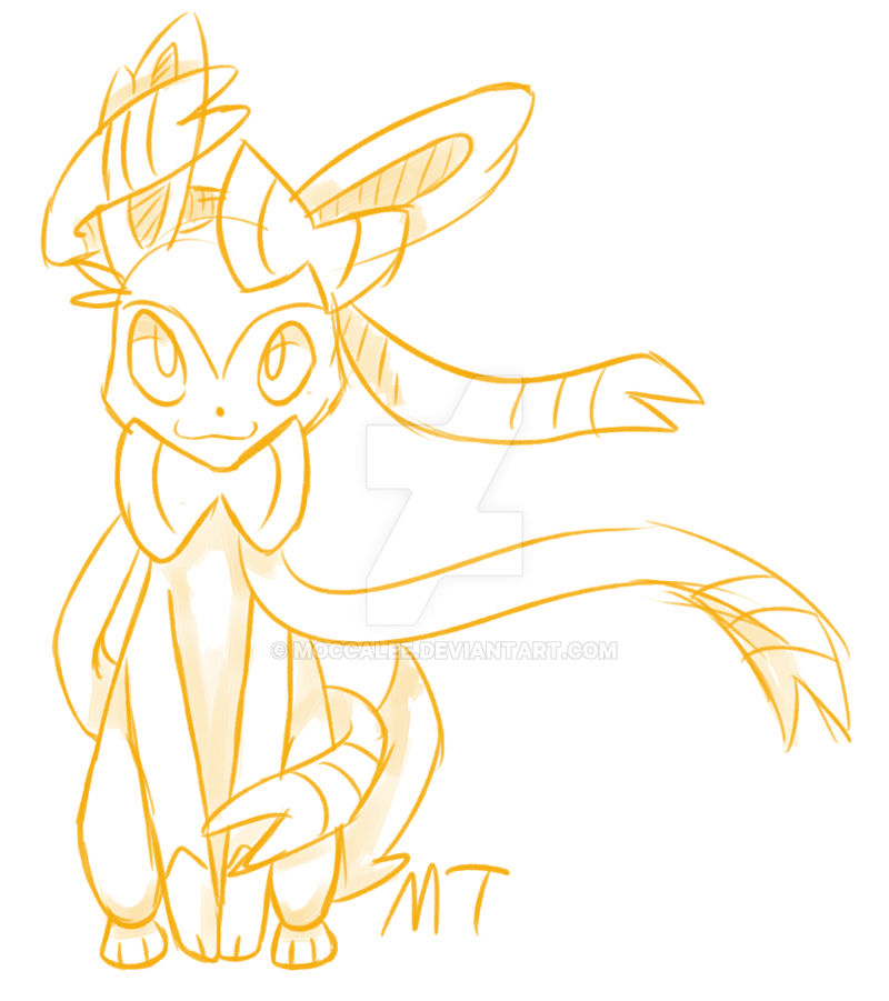 Sylveon Sketch By Moccalee On Deviantart