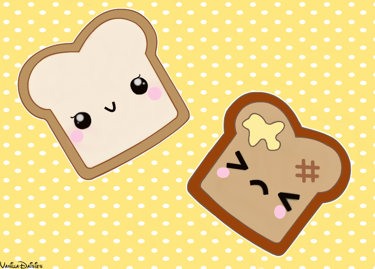 Cute Toast by VanillaDaisies on DeviantArt