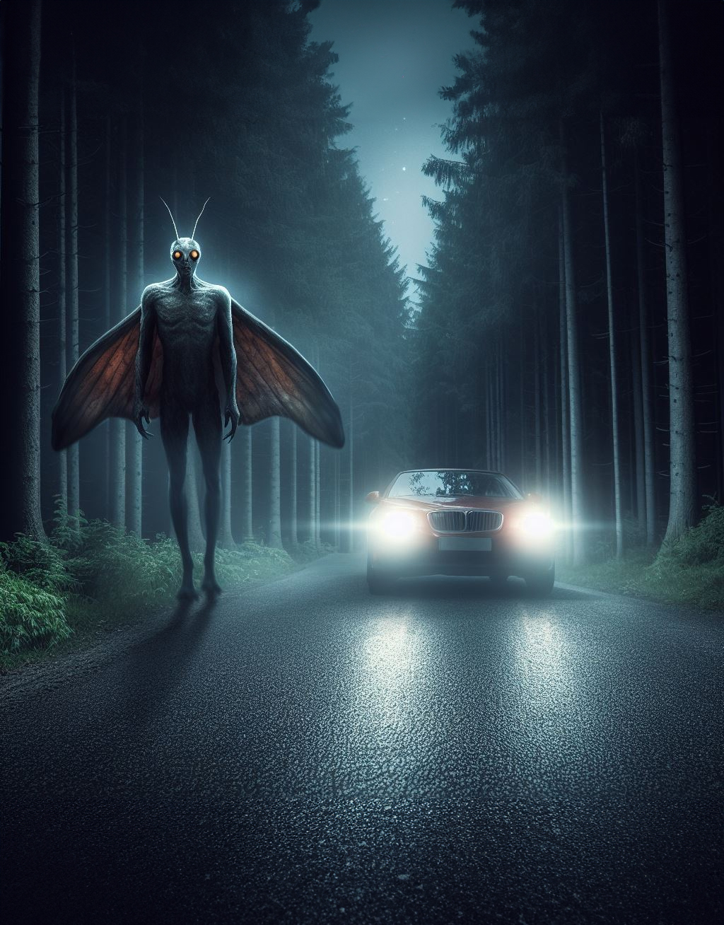 Mothman creature by francoalarconartist on DeviantArt