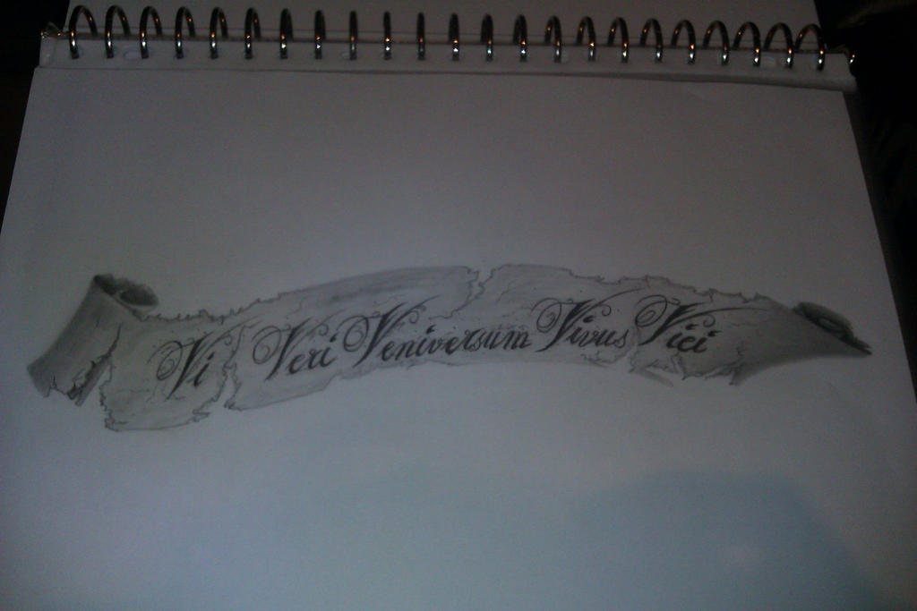 Vi Veri Veniversum Vivus Vici Tattoo